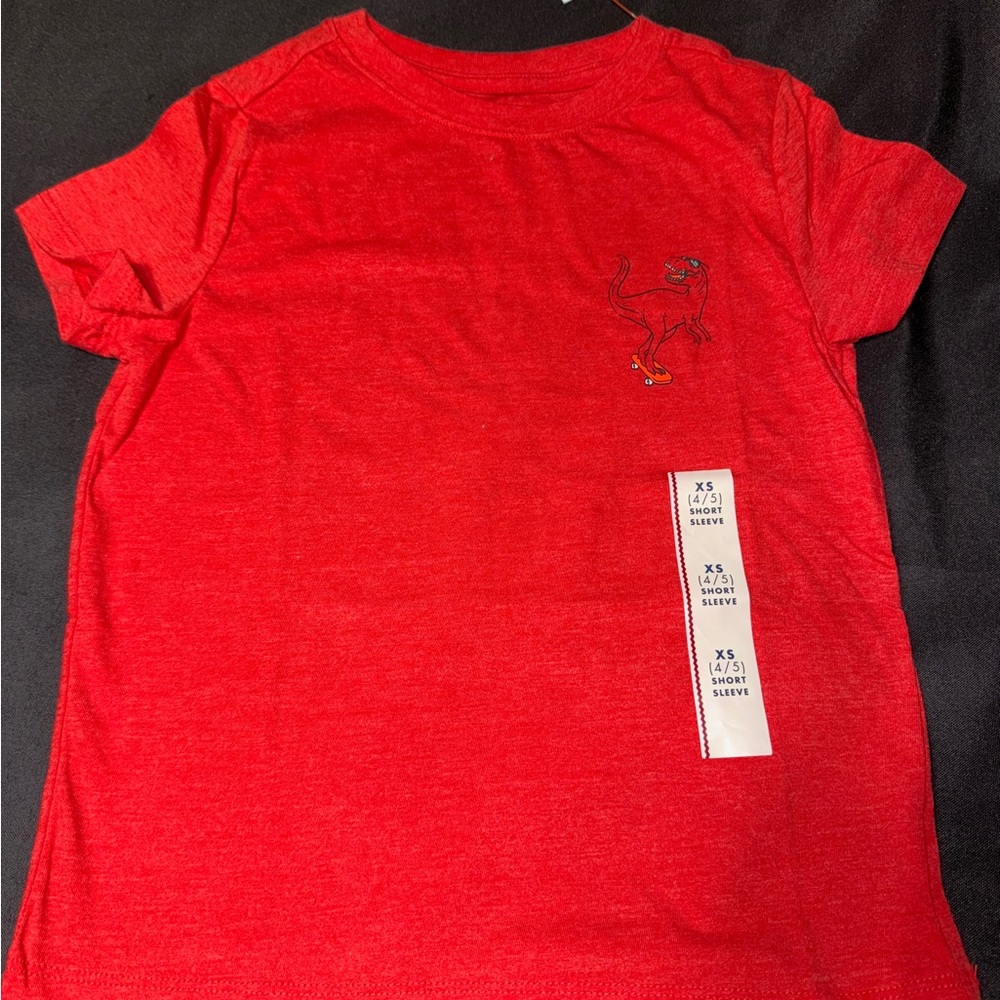 Cat & Jack Red Dinosaur Tee